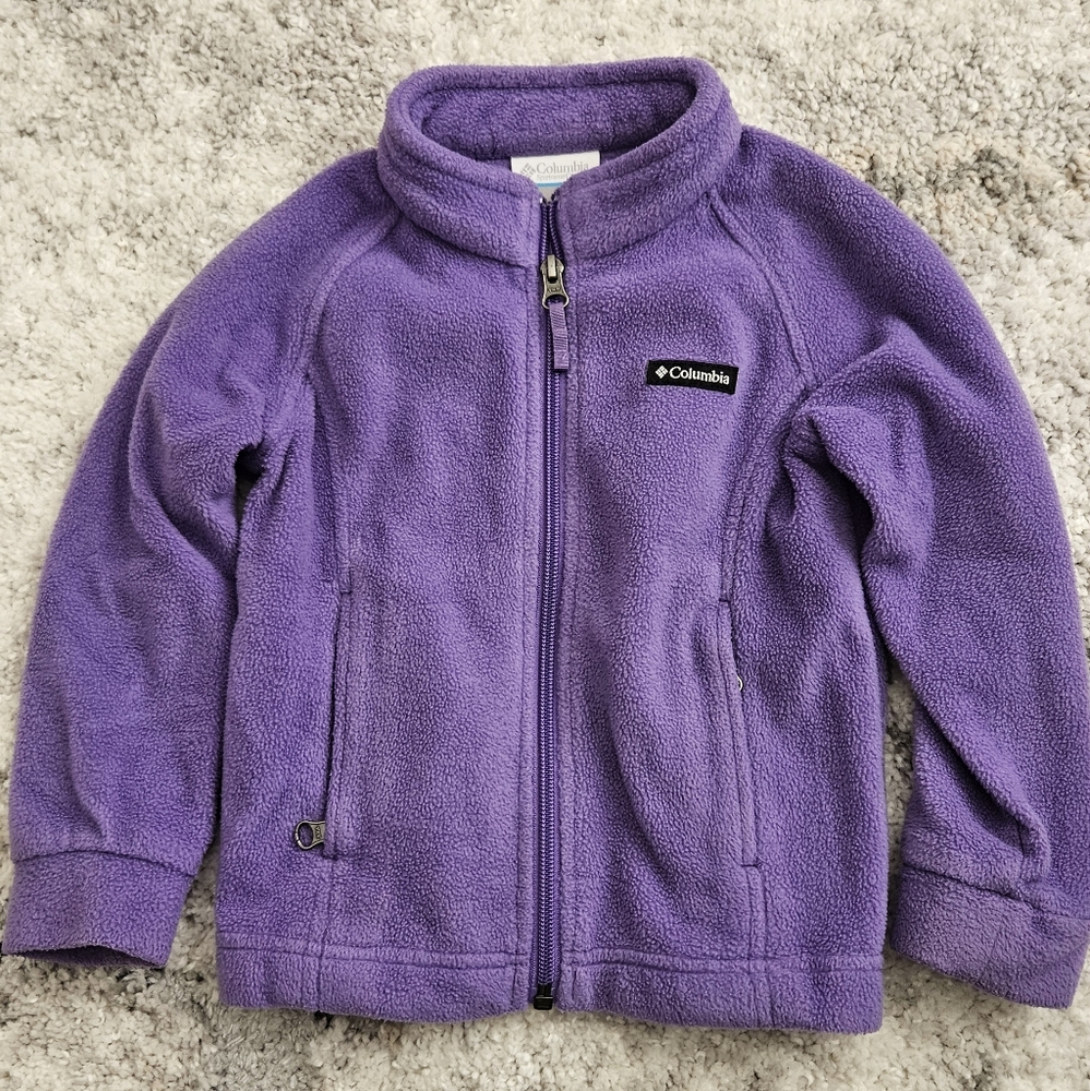 Columbia Zip Fleece Size 3T Purple